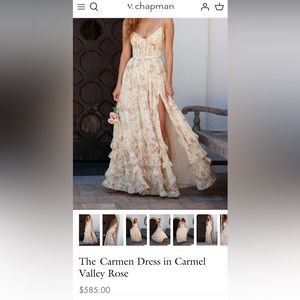 V. Chapman The Carmen Dress in Carmel Valley Rose
